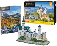 Cubic Fun puzzle 3D Neuschwanstein Castle coffret château-2