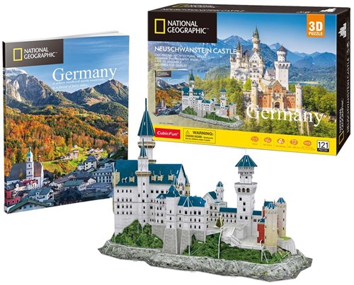 Cubic Fun puzzle 3D Neuschwanstein Castle coffret château-2