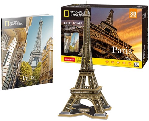 Cubic Fun Puzzle 3D - Tour Eiffel kit de construction Paris 80 pièces-2