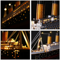 Cubic Fun 3D Puzzel - Titanic LED bouwpakket 266 stukjes-3