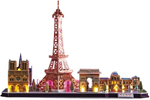Cubic Fun puzzle 3D Paris LED - set de construction skyline jouet-3