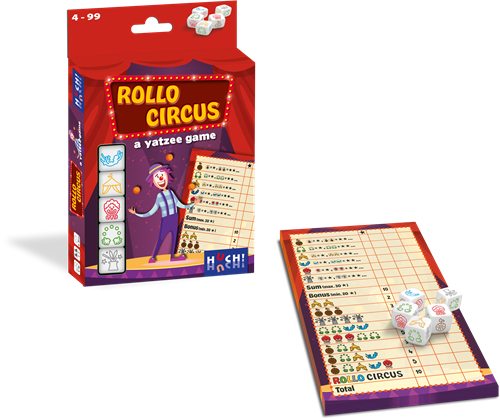 Asmodee dobbelspel Rollo Circus - Yahtzee variant - familiespel-2