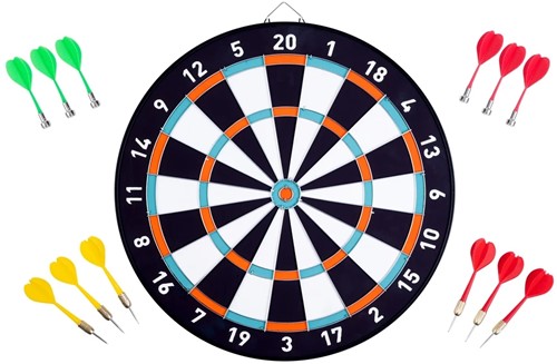 Engelhart Dubbelzijdig Magnetisch/ Papieren Dartbord in Ruimtethema-2