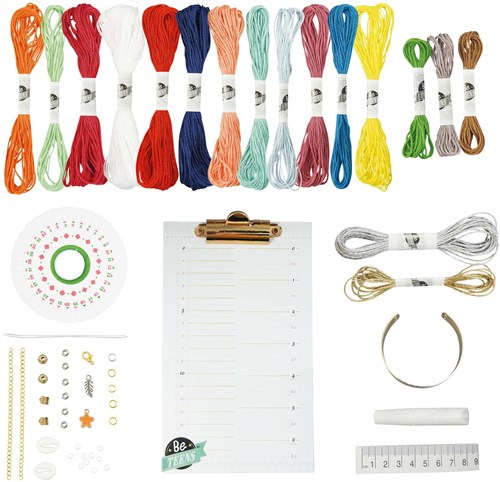Buki bracelets d'amitié deluxe kit créatif coton enfants-3