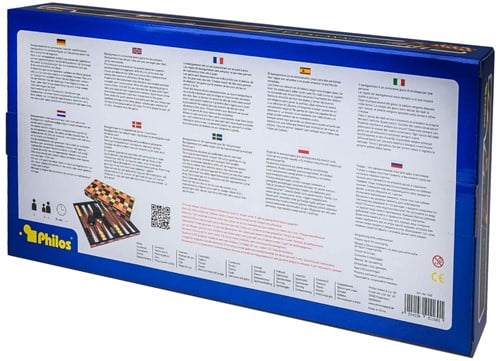 Philos Backgammon Kassette Fourni Groot-2