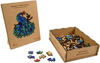 Philos Artefact Houten Puzzel 2 in 1 Pauw, in-2
