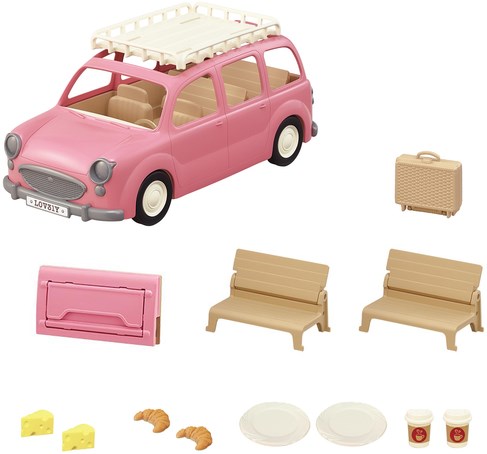 Sylvanian Families voiture pique-nique familiale jouet - 8 places-2