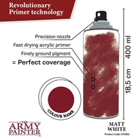 The Army Painter apprêt jouet - Matt White 400ml spray acrylique-3