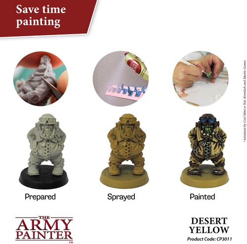 The Army Painter kleurenspray speelgoed - Desert Yellow primer voor miniaturen-2