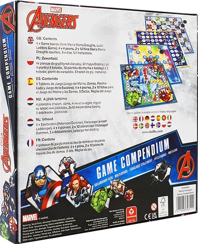 Cartamundi Marvel Avengers 4-in-1 Spellendoos Bordspel Verzameling-2