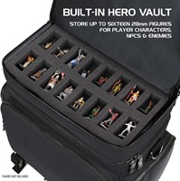 Enhance Gaming Collectors Edition Tabletop Adventurer's Travel Bag - Black-3