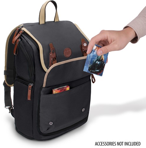 Enhance Gaming Designer Edition Full Size Trading Card Storage Box Backpack - Black-2