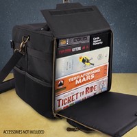 Enhance Gaming Tabletop Game Box Shoulder Bag Collapsible - Black (Small)-3