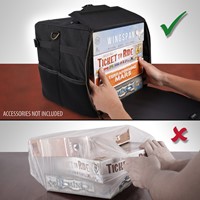 Enhance Gaming Tabletop Game Box Shoulder Bag Collapsible - Black (Small)-2