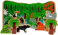 Lanka Kade jouet en bois Jurassic Toy World set de dinosaures-2