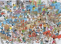 Jumbo legpuzzel Jan van Haasteren De Bakkerij 1000 stukjes cartoon puzzel-2