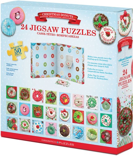 Eurographics Puzzle Adventskalender - Christmas Donuts (24 x 50)-2
