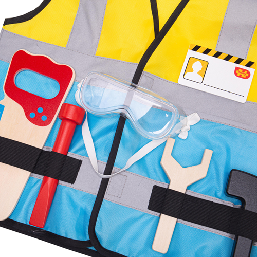 BigJigs bouwvakker verkleedset met accessoires voor kinderen-2