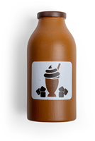 BigJigs bouteille de lait chocolaté en bois - cuisine jeu d’imitation-2