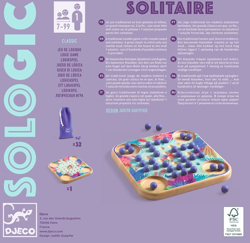 Djeco JEUX - SOLOGIC Solitaire - FSC 100%