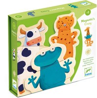Djeco JEUX  EDUCATIFS BOIS - MAGNETIQUES BOIS Crazy - FSC 100%