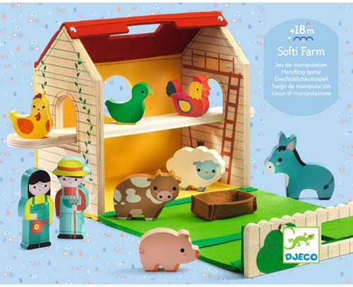 Djeco PREMIER ÂGE - BABY COULEURS Softi-Farm - FSC 100%