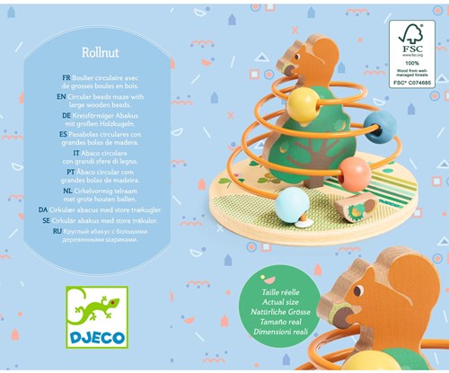 Djeco PREMIER ÂGE - BABY COULEURS RollNut - FSC 100%