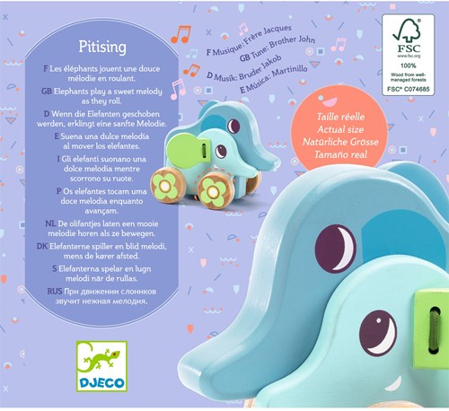 Djeco PREMIER ÂGE - BABY COULEURS PitiSing - FSC 100%