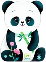 Djeco PUZZLES - PUZZLES SILHOUETTES Léo le Panda - 24 pcs - FSC MIX