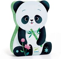 Djeco PUZZLES - PUZZLES SILHOUETTES Léo le Panda - 24 pcs - FSC MIX