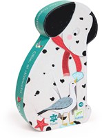 Djeco PUZZLES - PUZZLES SILHOUETTES Ollie, le dalmatien - 24pcs - FSC MIX