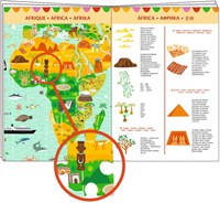 Djeco PUZZLES - PUZZLES OBSERVATION Tour du monde + livret - 200 pcs - FSC MIX