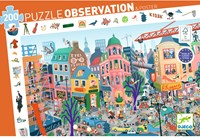 Djeco PUZZLES - PUZZLES OBSERVATION La ville - 200pcs - FSC MIX
