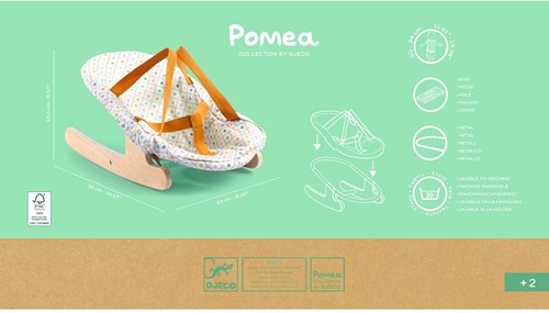 Djeco POMEA COLLECTION - ACCESSOIRES POMEA Transat à bascule - FSC 100%
