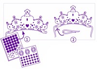 Djeco DO IT YOURSELF - MOSAÏQUES & STICKERS Comme une princesse - FSC MIX