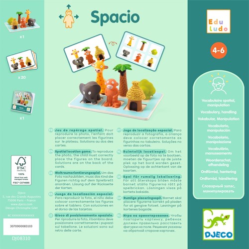 Djeco JEUX  EDUCATIFS - EDULUDO Eduludo Spacio - FSC 100%