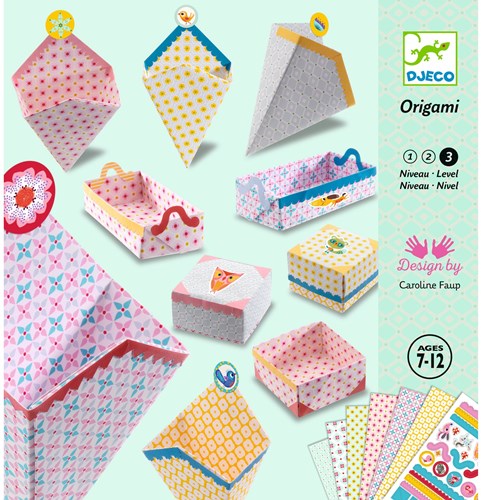 Djeco LES PETITS CADEAUX DES GRANDS - ORIGAMI Petites boîtes - FSC MIX