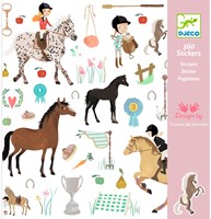 Djeco LES PETITS CADEAUX DES GRANDS - STICKERS Les chevaux - FSC MIX (PACKAGING)
