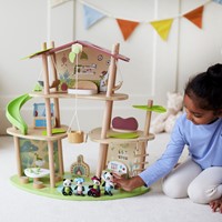 Maison en bambou des pandas Hape-2