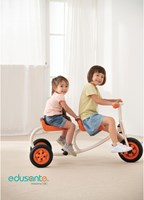 Eduplay taxi véhicule éducatif pour enfants - orange blanc-2