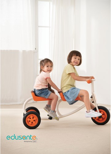 Eduplay taxi véhicule éducatif pour enfants - orange blanc-2
