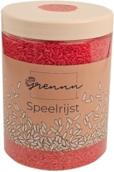 Grennn speelrijst educatief speelgoed bordeaux rood mix 750 gram
