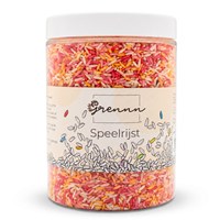 Grennn speelrijst pink flower mix 300 gram sensorisch speelgoed-2