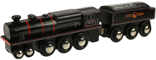 BigJigs houten stoomlocomotief trein - Black 5 - speelgoedtrein-2