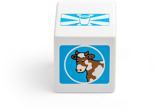 BigJigs brique de lait en bois - blanc - jouet durable-2