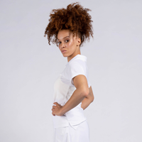 Gilbert Maillot de Netball Blaze Femme - Taille 16 - blanc sport-2