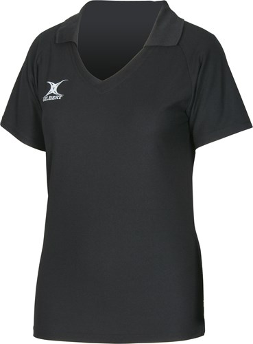 Gilbert maillot de netball filles vêtements de sport 11-12 ans noir-3