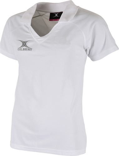 Gilbert maillot de netball femme Blaze W 8 blanc vêtement de sport-3