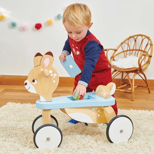 Le Toy Van loopwagen hert - houten ride on speelgoed voor peuters-3