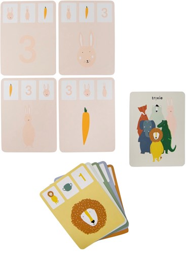 Trixie jeu de cartes quartett animaux - jeu éducatif pour enfants-2